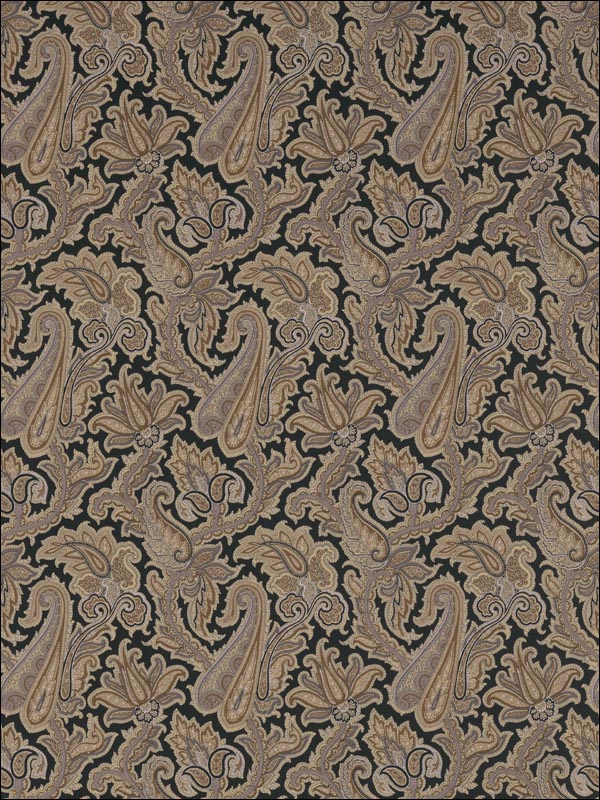 Winchester Paisley Black Wallpaper T1020 by Thibaut Wallpaper for sale at Wallpapers To Go
