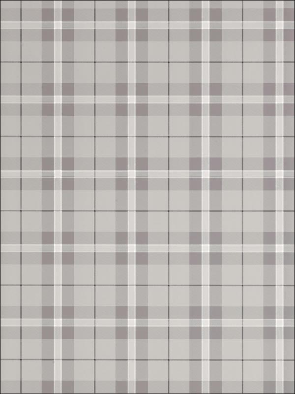 Winslow Plaid Grey Wallpaper T1027 by Thibaut Wallpaper for sale at Wallpapers To Go