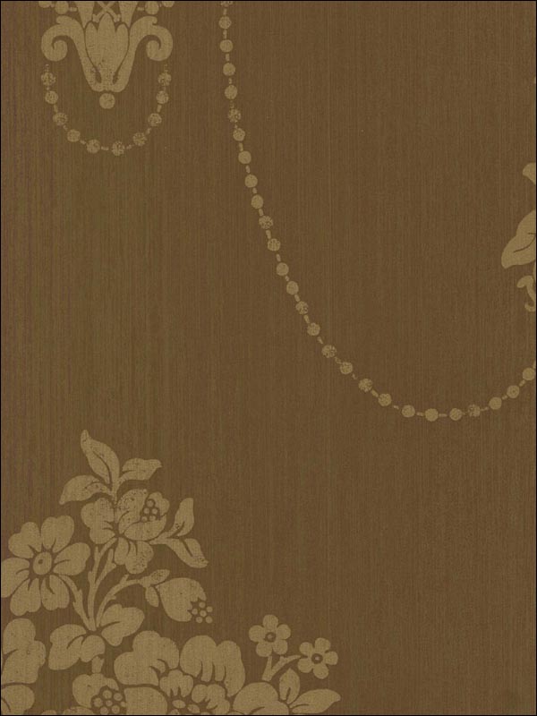 Floral Bouquets Damask Wallpaper CS40506 by Seabrook Platinum Series Wallpaper for sale at Wallpapers To Go