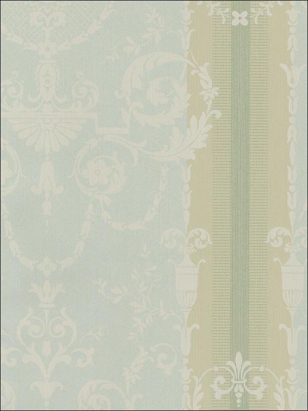 Stripes Damask Wallpaper CS40802 by Seabrook Platinum Series Wallpaper for sale at Wallpapers To Go
