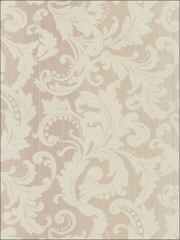 Leaf Scroll Stripes Wallpaper CS41711 by Seabrook Platinum Series Wallpaper for sale at Wallpapers To Go