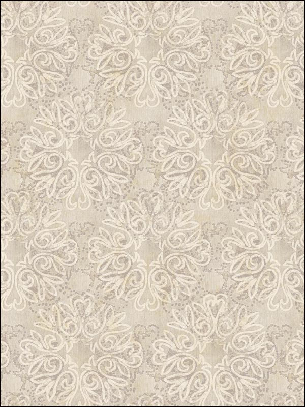 Medallion Lace Wallpaper SE50409 by Seabrook Wallpaper for sale at Wallpapers To Go