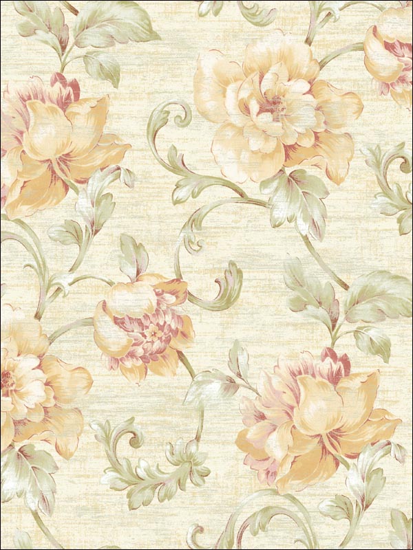 Floral Trail Wallpaper SE50501 by Seabrook Wallpaper for sale at Wallpapers To Go