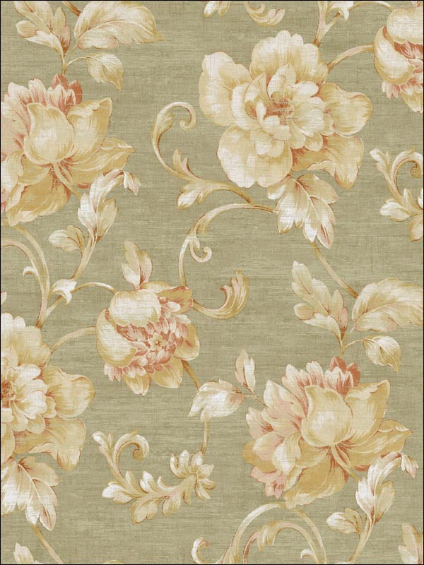 Floral Trail Wallpaper SE50508 by Seabrook Wallpaper for sale at Wallpapers To Go
