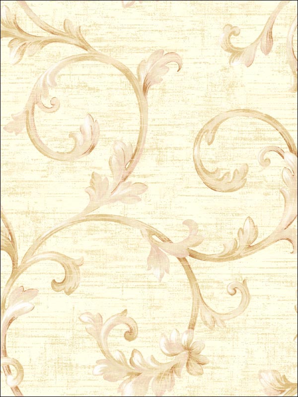 Leaf Scroll Wallpaper SE50601 by Seabrook Wallpaper for sale at Wallpapers To Go
