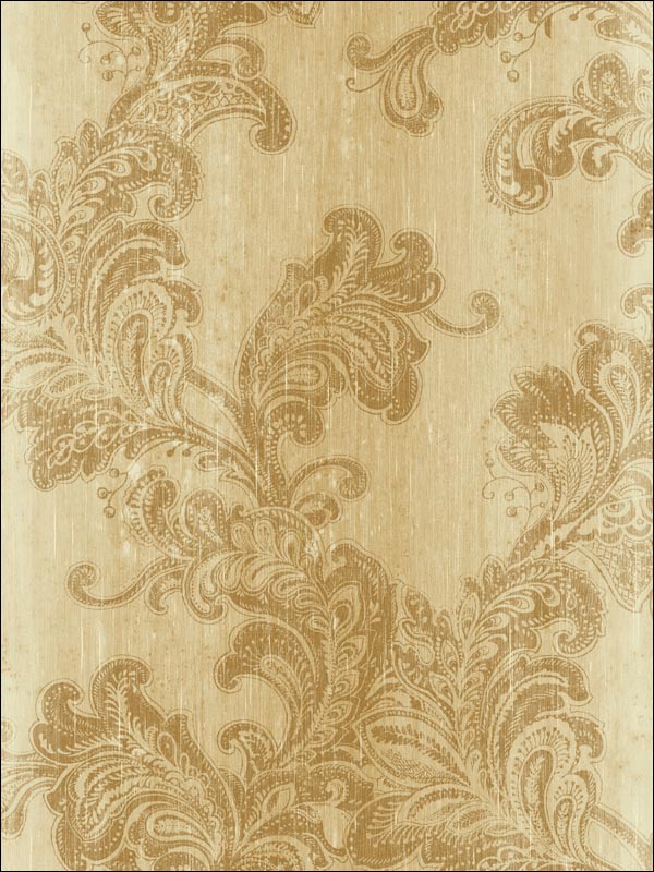 Paisley Leaves Wallpaper SE51305 by Seabrook Wallpaper for sale at Wallpapers To Go