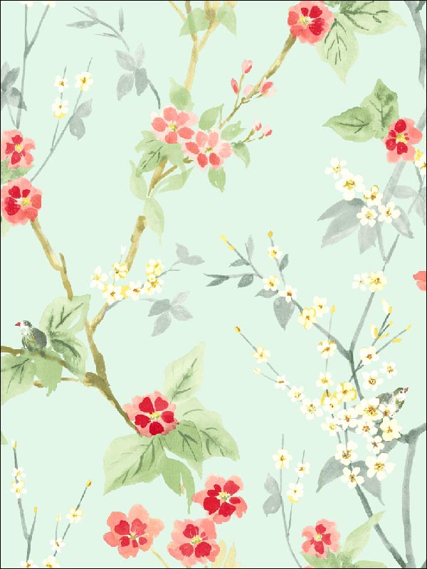 Floral Trail Wallpaper CH80004 by Pelican Prints Wallpaper for sale at Wallpapers To Go