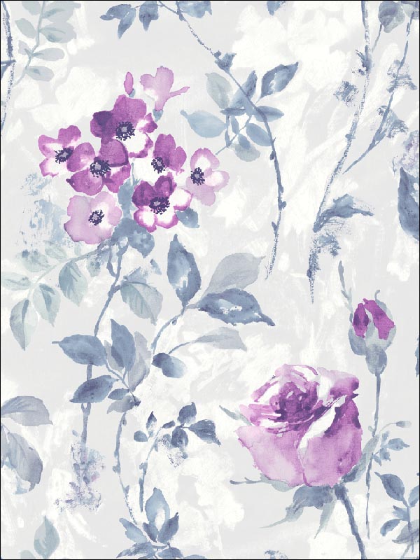 Floral Flowers Wallpaper CH80501 by Pelican Prints Wallpaper for sale at Wallpapers To Go