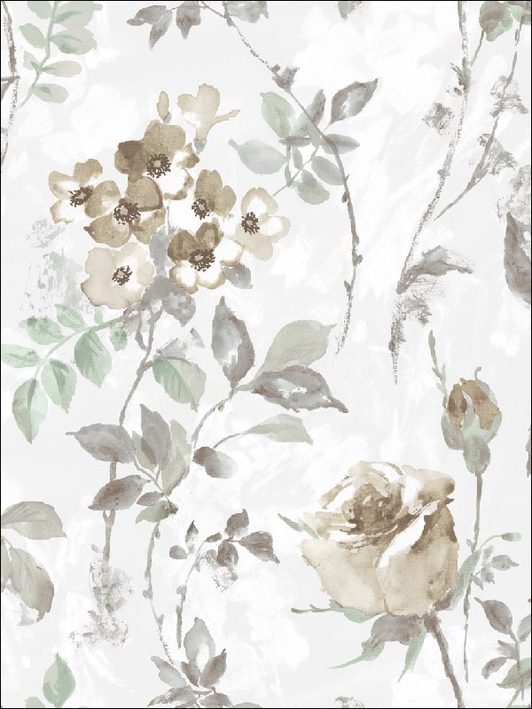Floral Flowers Wallpaper CH80502 by Pelican Prints Wallpaper for sale at Wallpapers To Go