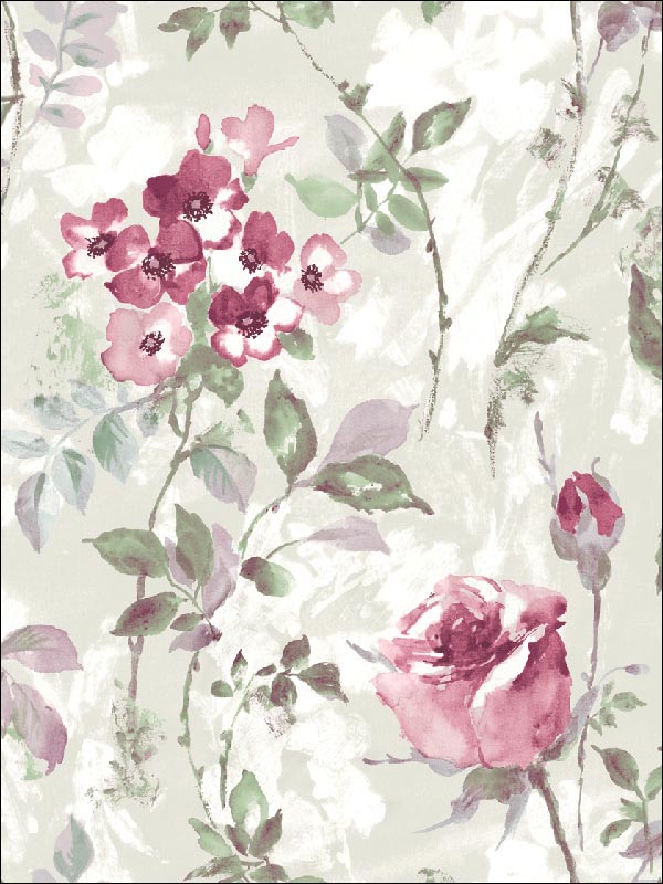 Floral Flowers Wallpaper CH80504 by Pelican Prints Wallpaper for sale at Wallpapers To Go