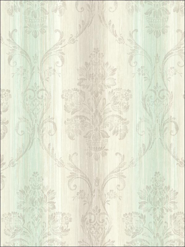 Damask Stripes Wallpaper CH81804 by Pelican Prints Wallpaper for sale at Wallpapers To Go