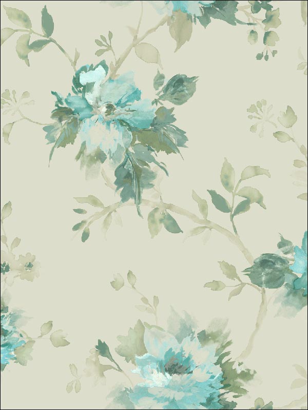 Floral Trail Wallpaper CH82202 by Pelican Prints Wallpaper for sale at Wallpapers To Go
