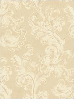 Leaf Scroll Wallpaper BR30403 by Seabrook Platinum Series Wallpaper for sale at Wallpapers To Go
