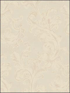 Leaf Scroll Wallpaper BR30407 by Seabrook Platinum Series Wallpaper for sale at Wallpapers To Go