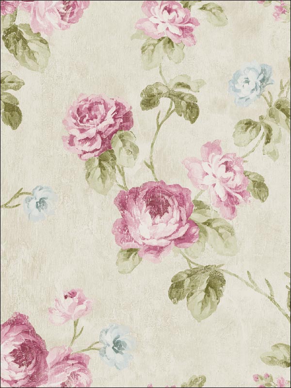 Floral Trail Wallpaper FI90109 by Seabrook Wallpaper for sale at Wallpapers To Go