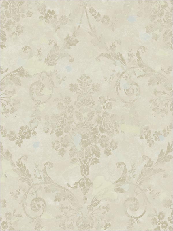 Damask Wallpaper FI90209 by Seabrook Wallpaper for sale at Wallpapers To Go