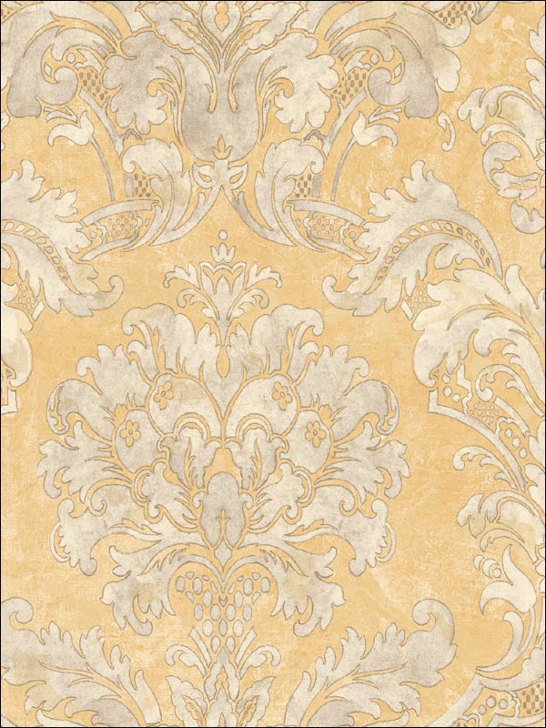 Damask Wallpaper FI90313 by Seabrook Wallpaper for sale at Wallpapers To Go