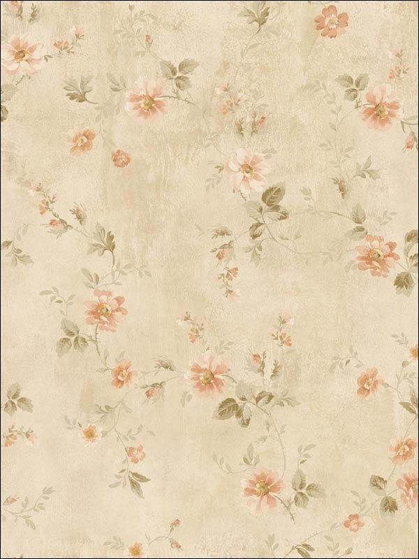 Floral Trail Wallpaper FI90609 by Seabrook Wallpaper for sale at Wallpapers To Go