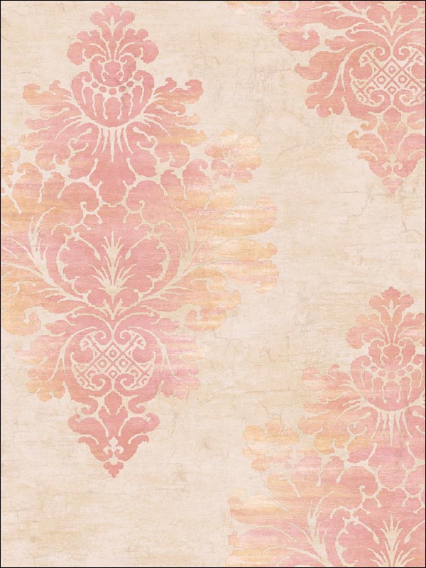 Damask Wallpaper SA50601 by Seabrook Wallpaper for sale at Wallpapers To Go