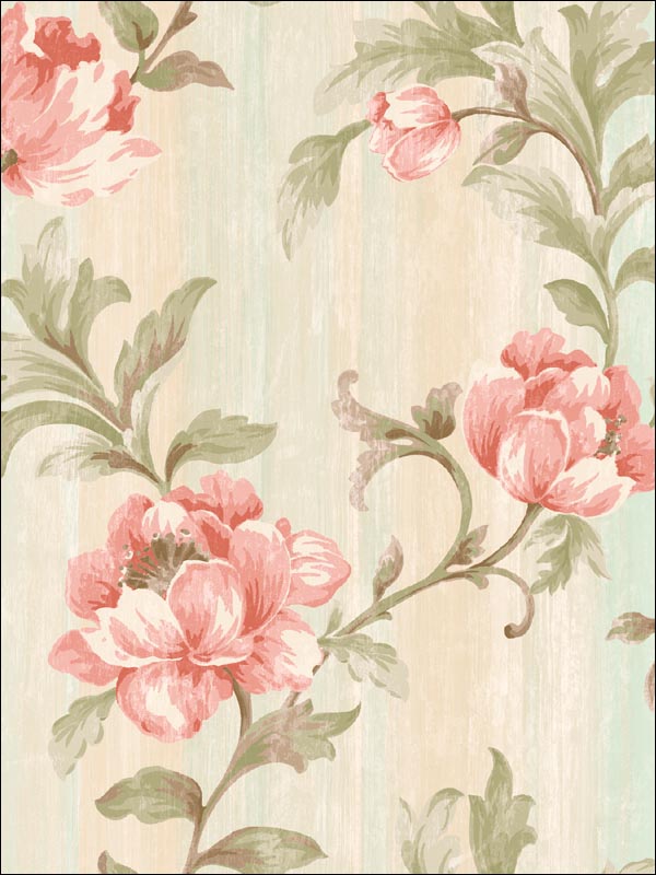 Floral Trail Wallpaper SA50914 by Seabrook Wallpaper for sale at Wallpapers To Go