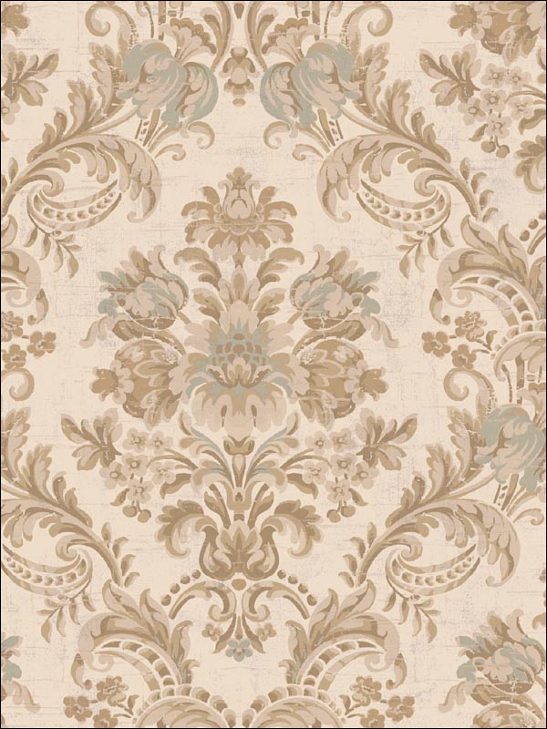 Damask Wallpaper DK71102 by Seabrook Wallpaper for sale at Wallpapers To Go