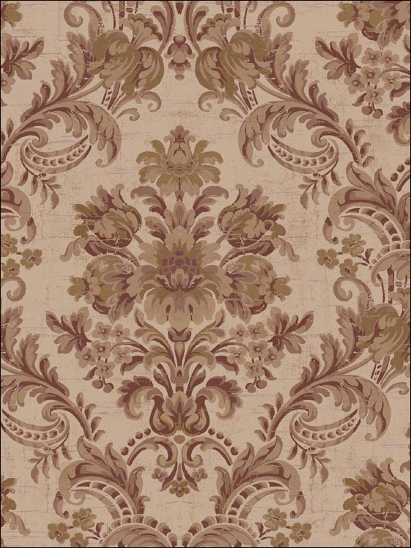 Damask Wallpaper DK71109 by Seabrook Wallpaper for sale at Wallpapers To Go