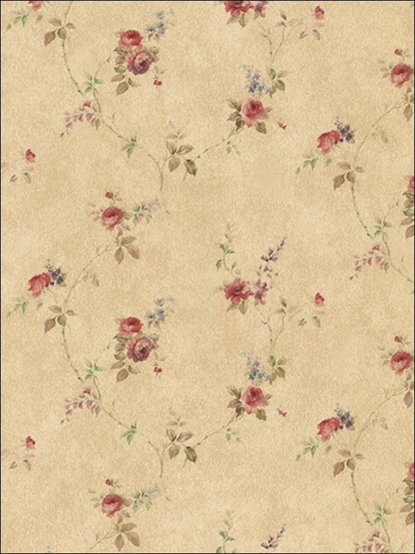 Floral Trail Wallpaper PR33807 by Norwall Wallpaper for sale at Wallpapers To Go