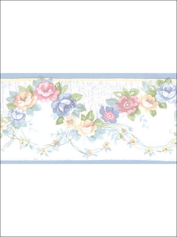 Floral Border PR79656 by Norwall Wallpaper for sale at Wallpapers To Go
