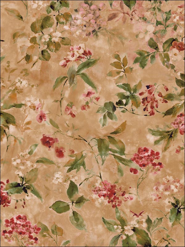 Floral Wallpaper IM40207 by Seabrook Wallpaper for sale at Wallpapers To Go