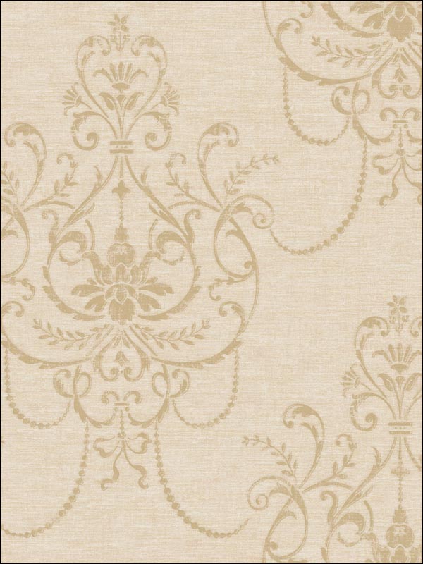 Damask Wallpaper IM41107 by Seabrook Wallpaper for sale at Wallpapers To Go