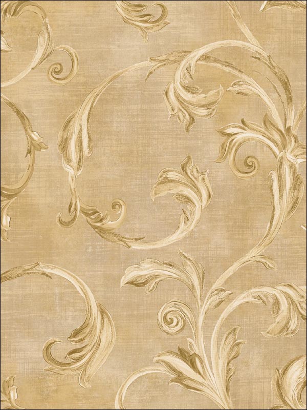 Leaf Scroll Wallpaper TR20701 by Seabrook Wallpaper for sale at Wallpapers To Go