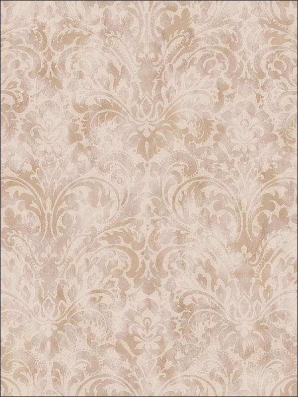 Damask Wallpaper TR21309 by Seabrook Wallpaper for sale at Wallpapers To Go