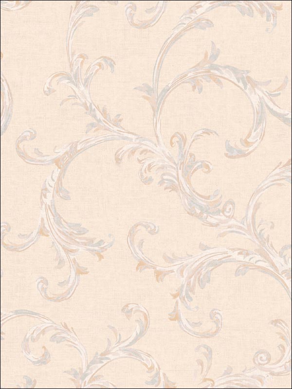 Leaf Scroll Wallpaper FF50709 by Seabrook Wallpaper for sale at Wallpapers To Go