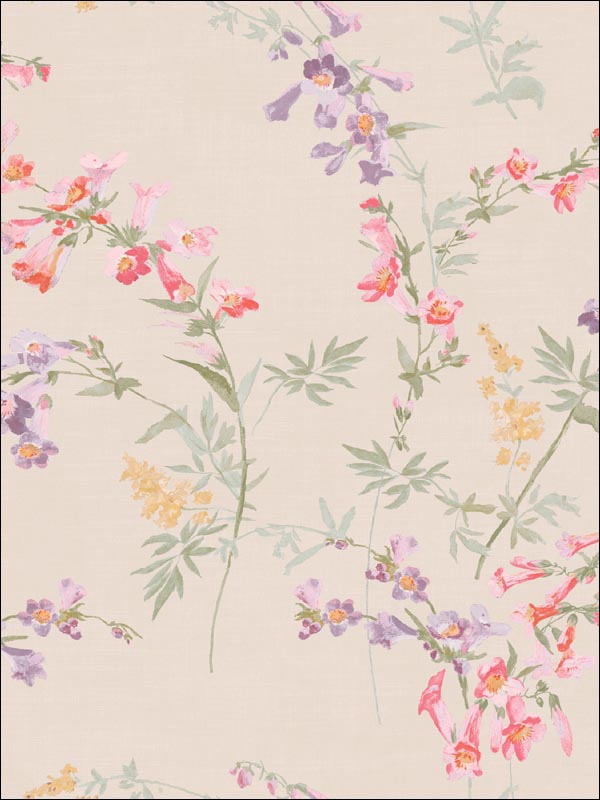 Floral Wallpaper FF50800 by Seabrook Wallpaper for sale at Wallpapers To Go