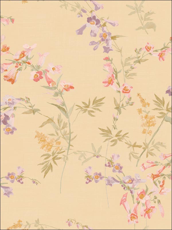 Floral Wallpaper FF50803 by Seabrook Wallpaper for sale at Wallpapers To Go