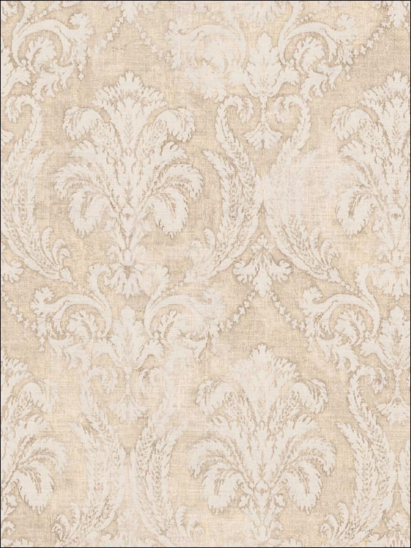 Damask Wallpaper FF51106 by Seabrook Wallpaper for sale at Wallpapers To Go