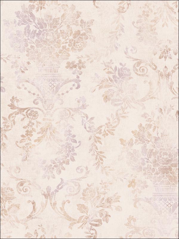 Damask Wallpaper FF51709 by Seabrook Wallpaper for sale at Wallpapers To Go