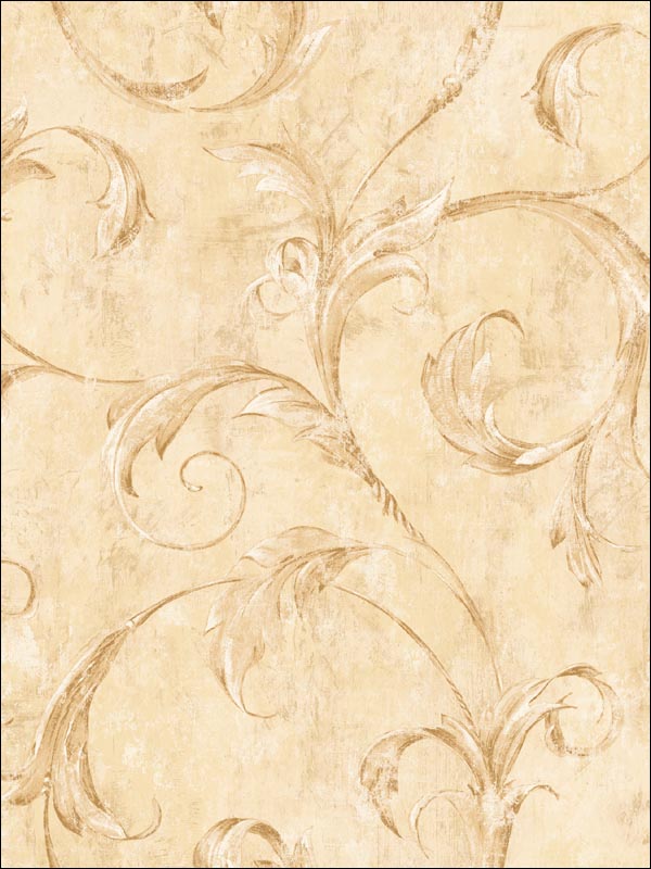 Leaf Scroll Wallpaper CL61201 by Seabrook Wallpaper for sale at Wallpapers To Go