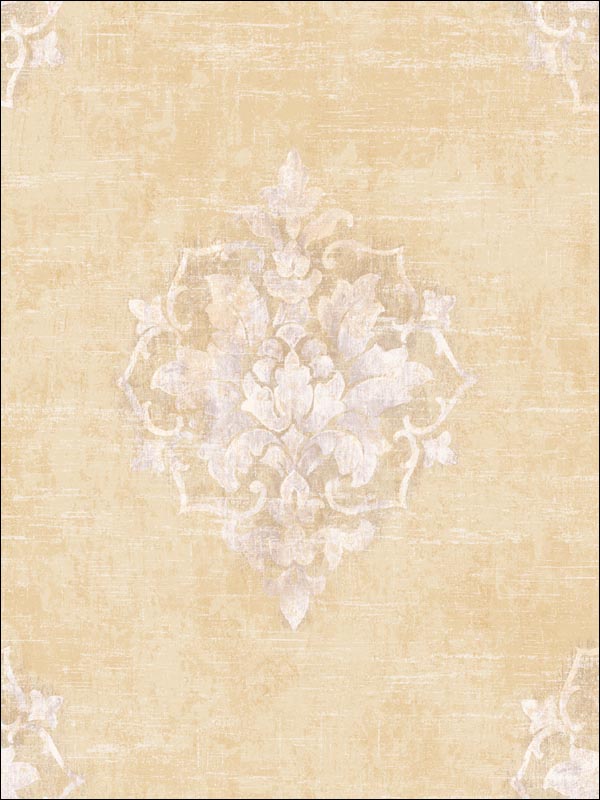 Damask Medallion Wallpaper CL61309 by Seabrook Wallpaper for sale at Wallpapers To Go