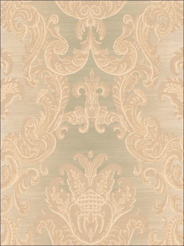 Damask Wallpaper CL61704 by Seabrook Wallpaper for sale at Wallpapers To Go