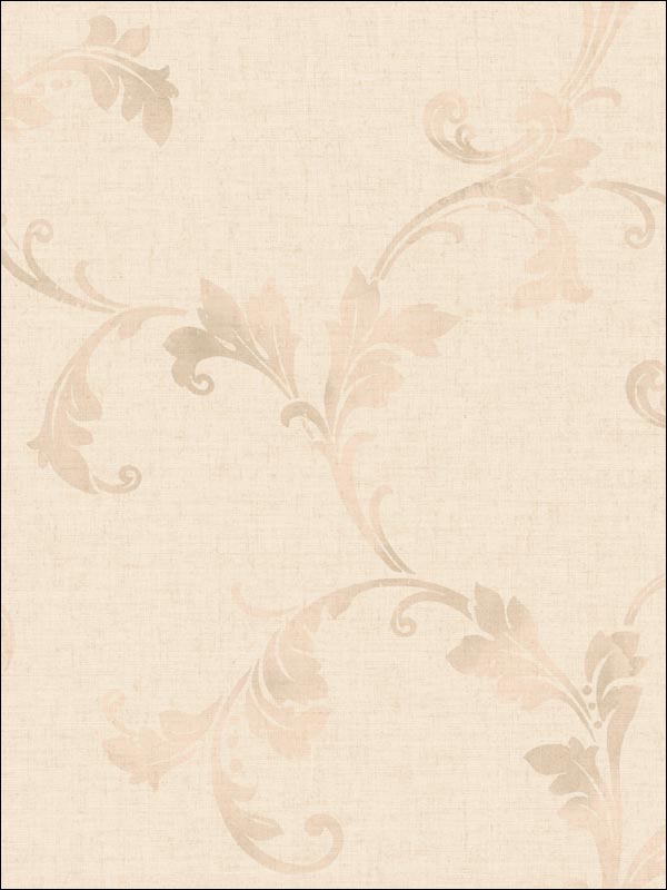 Leaf Scroll Wallpaper CL61800 by Seabrook Wallpaper for sale at Wallpapers To Go