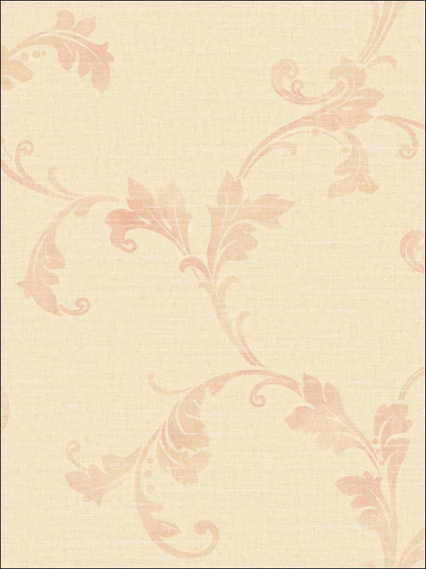 Leaf Scroll Wallpaper CL61807 by Seabrook Wallpaper for sale at Wallpapers To Go
