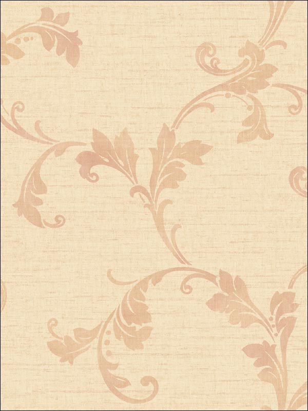 Leaf Scroll Wallpaper CL61809 by Seabrook Wallpaper for sale at Wallpapers To Go