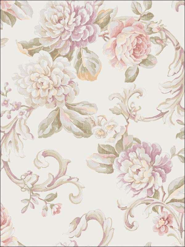 Floral Wallpaper CO80201 by Seabrook Wallpaper for sale at Wallpapers To Go