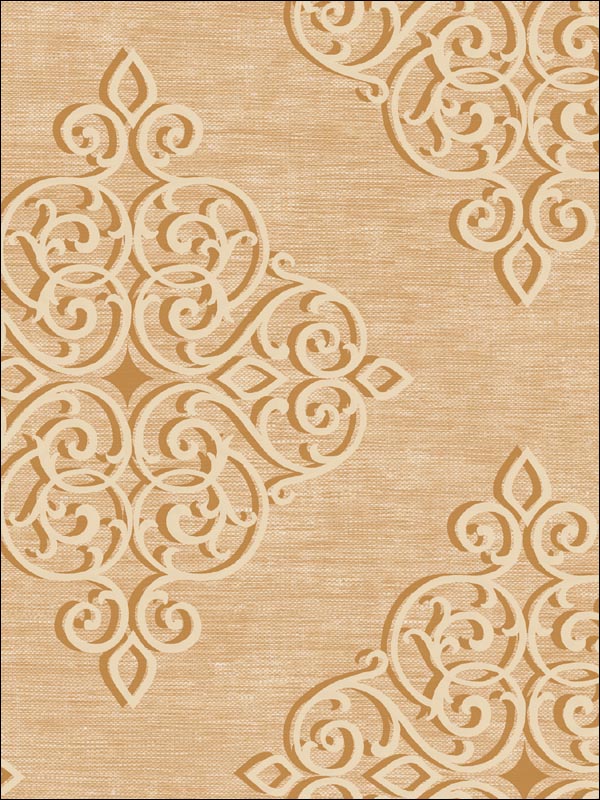 Medallion Wallpaper CO80505 by Seabrook Wallpaper for sale at Wallpapers To Go