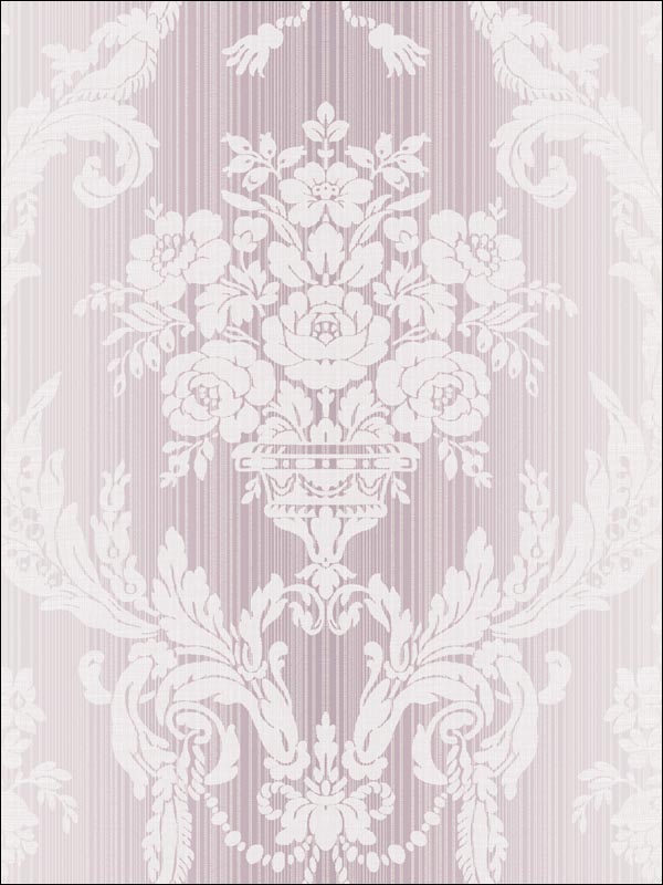 Damask Floral Stria Wallpaper CO81409 by Seabrook Wallpaper for sale at Wallpapers To Go