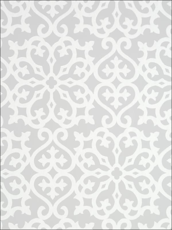 Allison Grey Wallpaper T35182 by Thibaut Wallpaper for sale at Wallpapers To Go