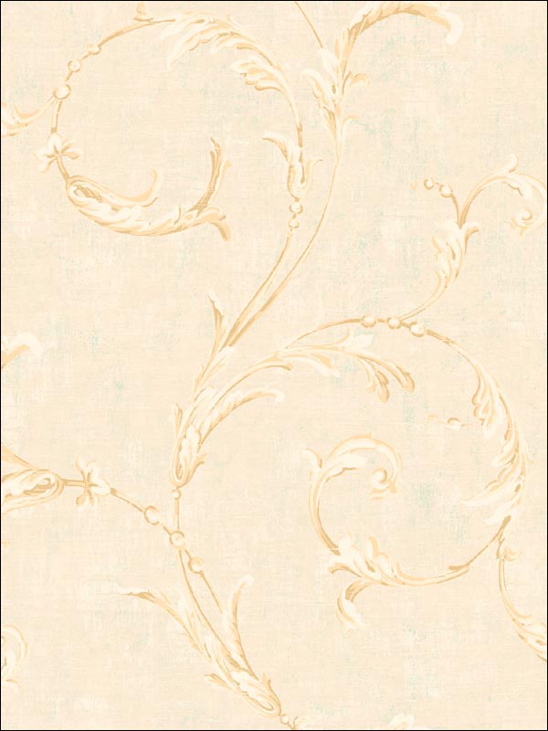 Leaf Scroll Wallpaper DR50602 by Seabrook Wallpaper for sale at Wallpapers To Go