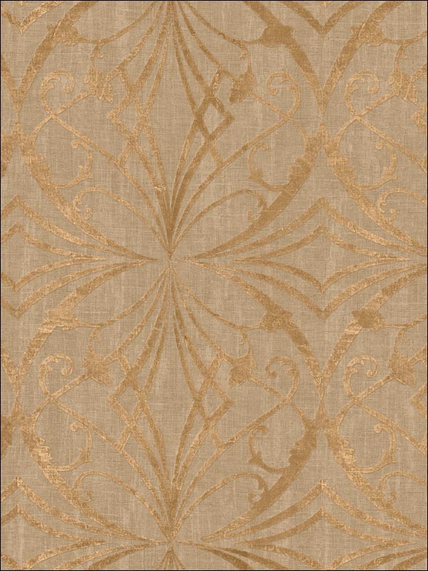 Abstract Scroll Design Wallpaper LE20005 by Seabrook Wallpaper for sale at Wallpapers To Go