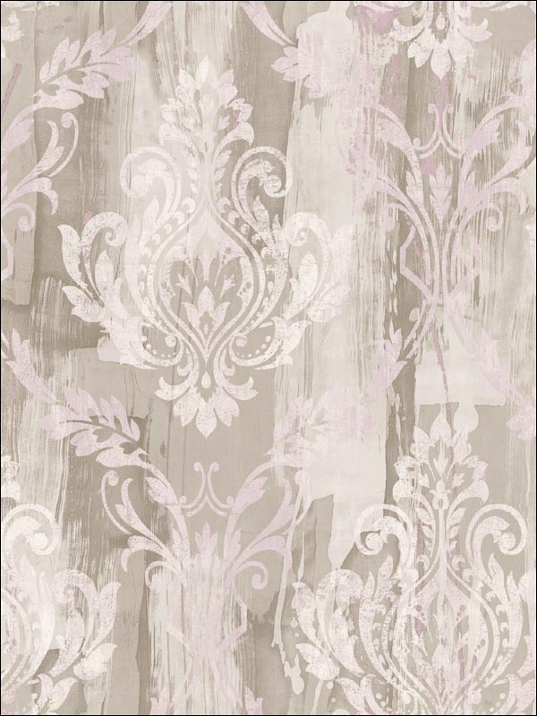 Damask Wallpaper LW40008 by Seabrook Wallpaper for sale at Wallpapers To Go